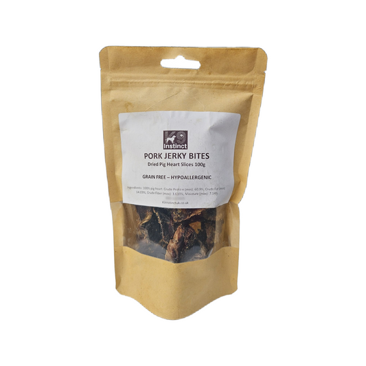 natural dog treats - pork jerky