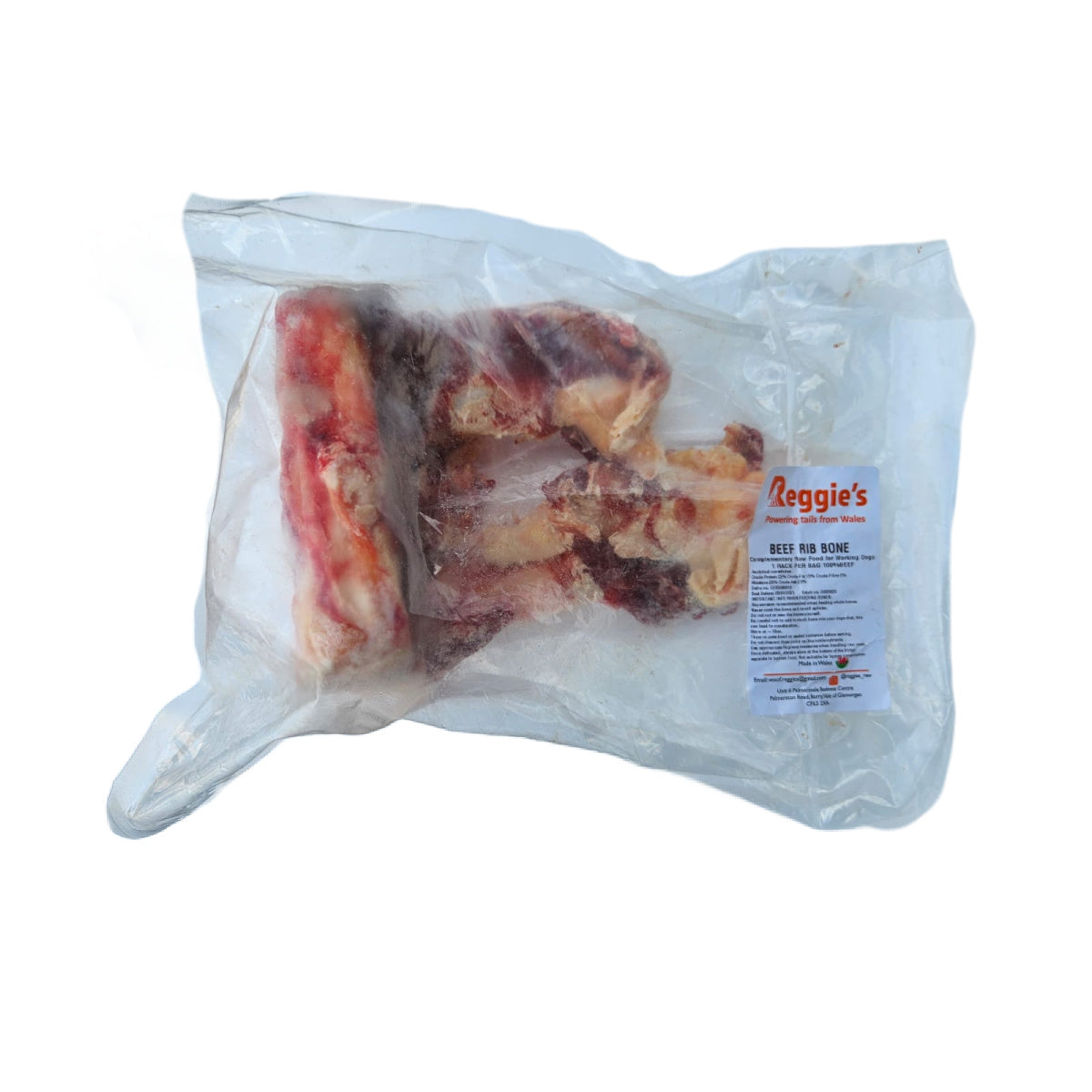 Raw dog food in Bristol - beef rib bone