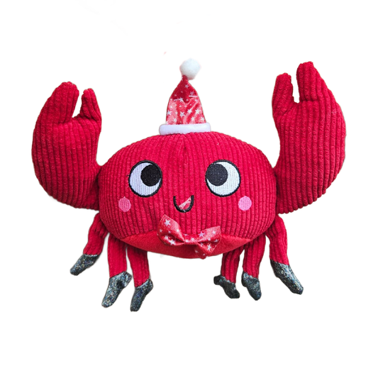 SC Christmas Plush Santa Claws Dog 26cm