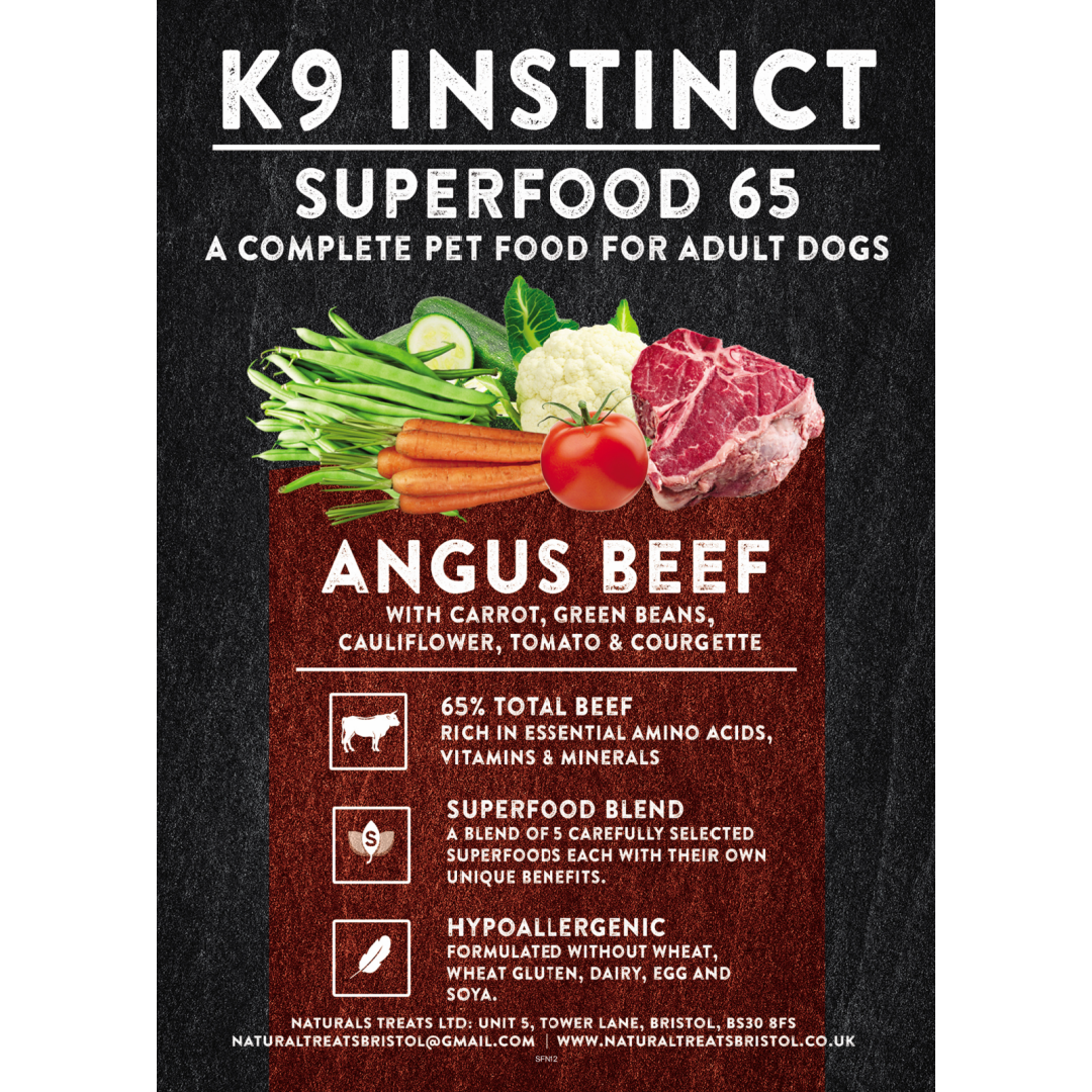 Superfood Angus Beef 12kg - grain free dog food
