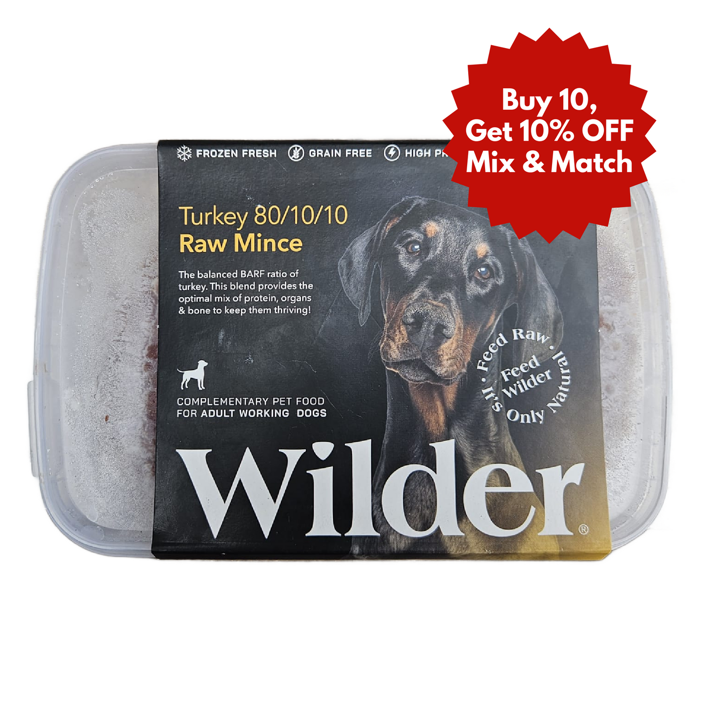 Wilder Turkey 500g - 80/10/10