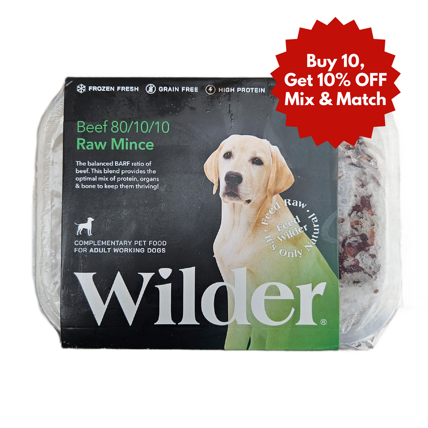 Wilder Beef 500g - 80/10/10