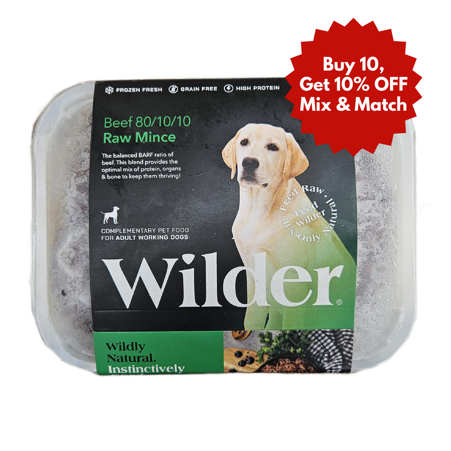 Wilder Beef 1kg - 80/10/10