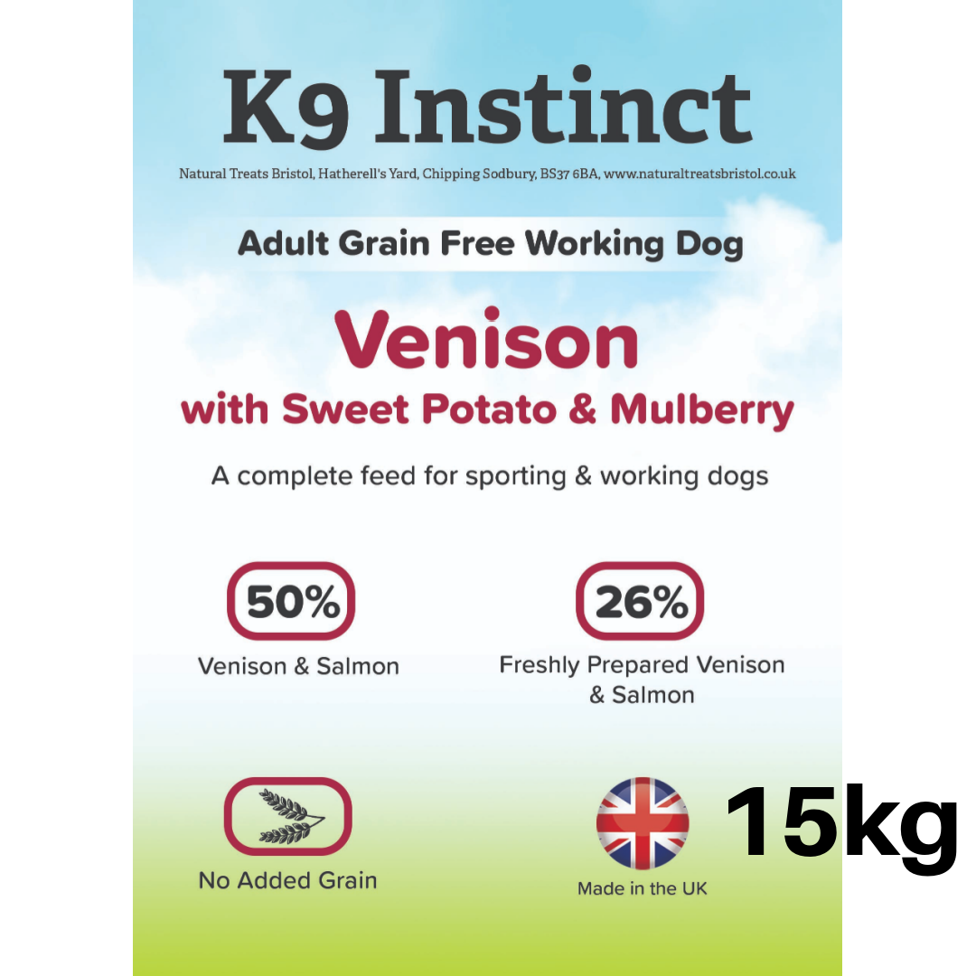 Venison Sweet Potato & Mulberry 15kg - Grain Free dry dog food