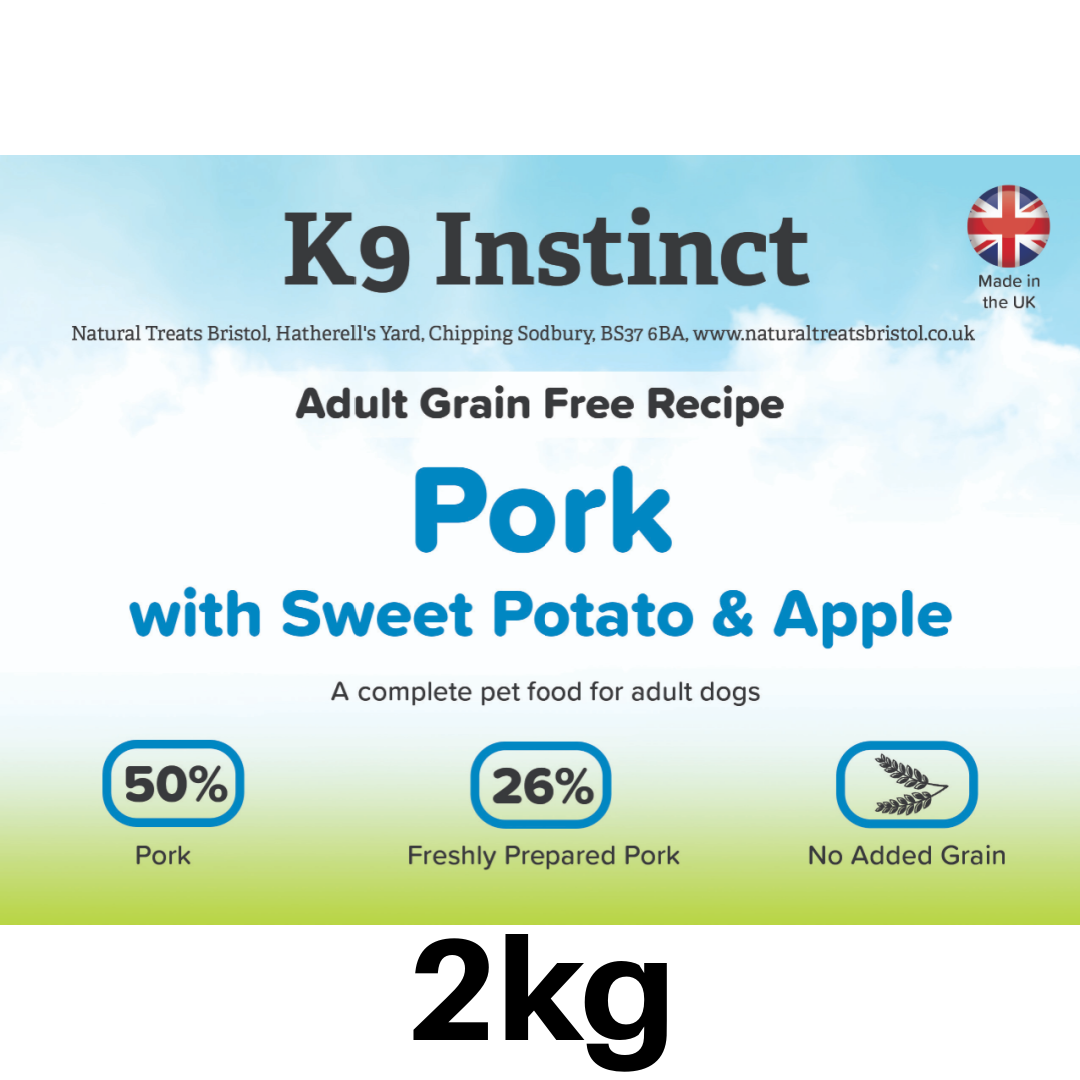 Pork, Sweet Potato & Apple 2kg - Grain Free dry dog food
