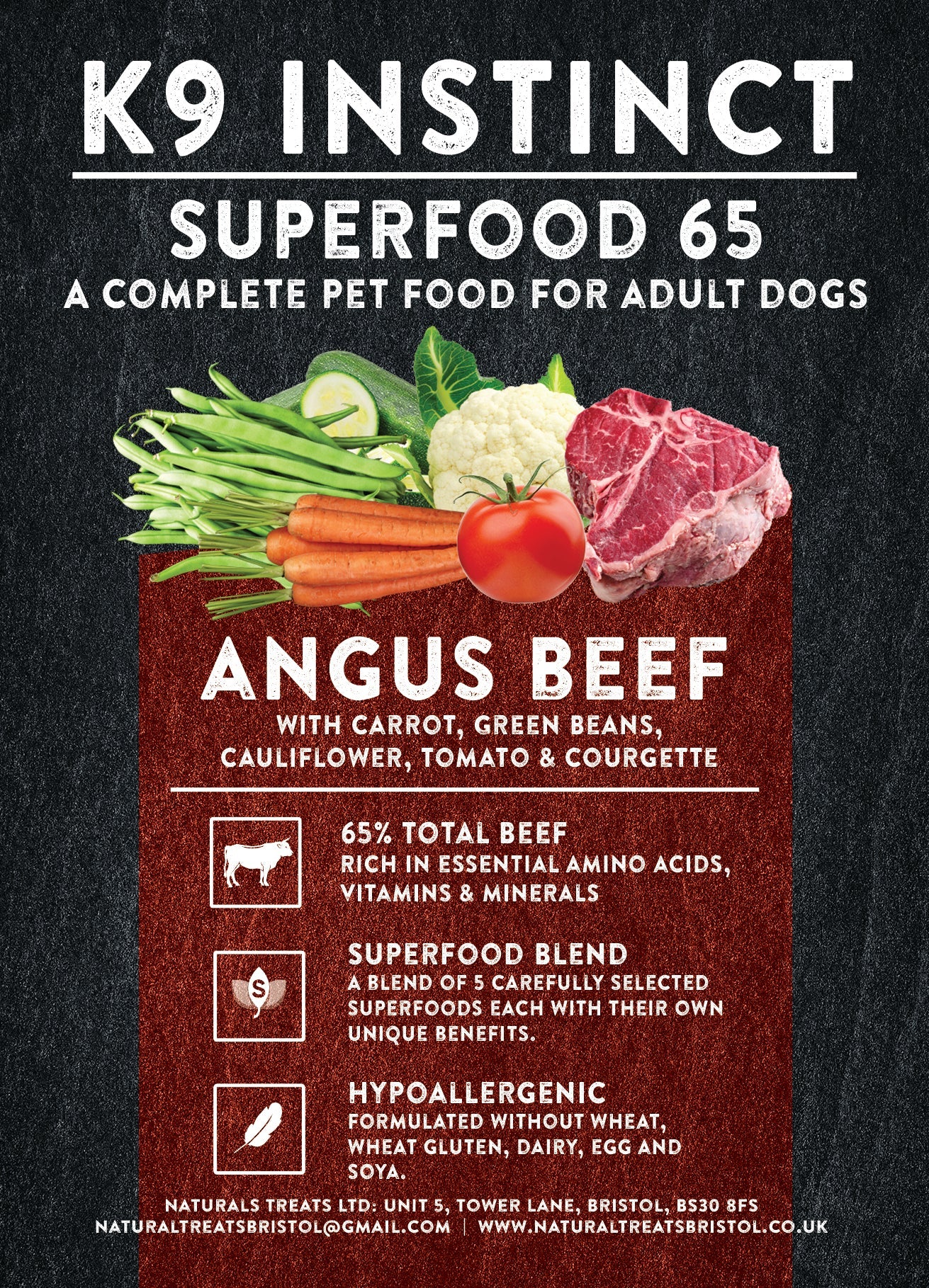 Superfood Angus Beef 2kg - grain free dog food