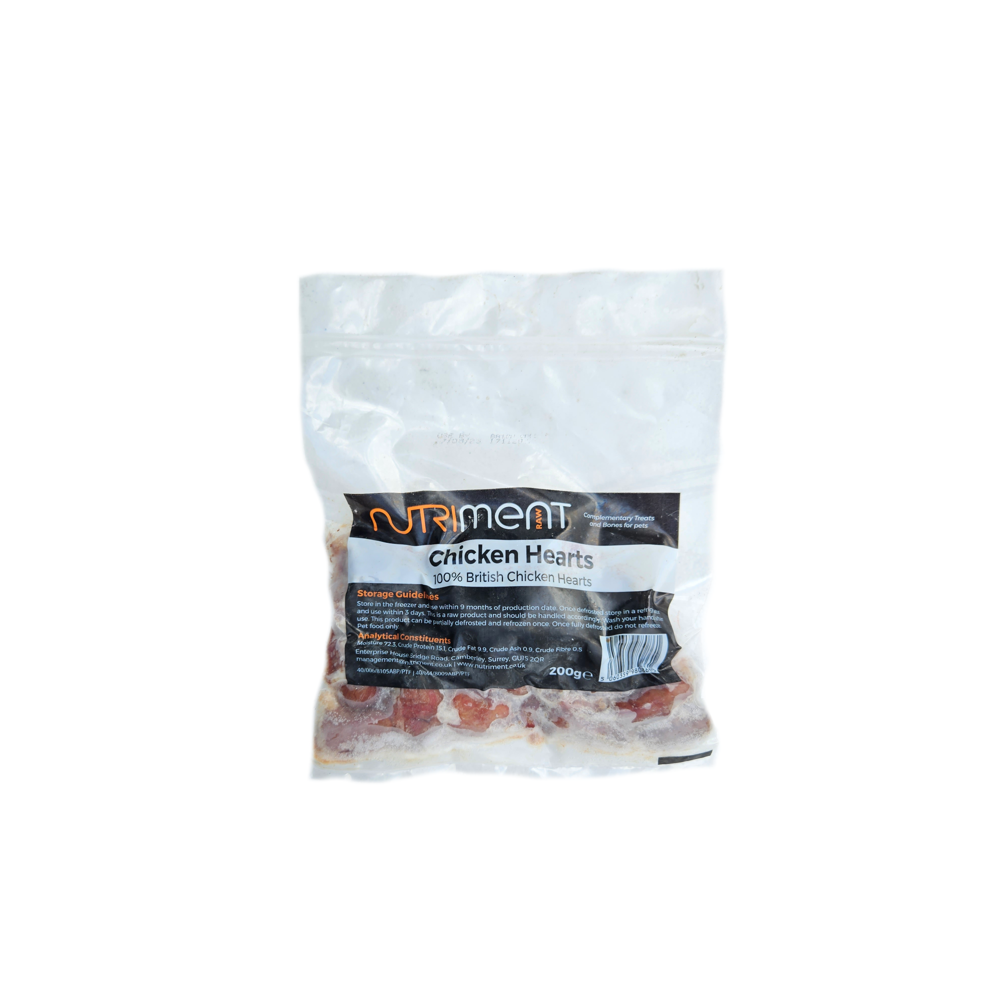 Frozen Chicken Hearts 200g Natural Treats Bristol