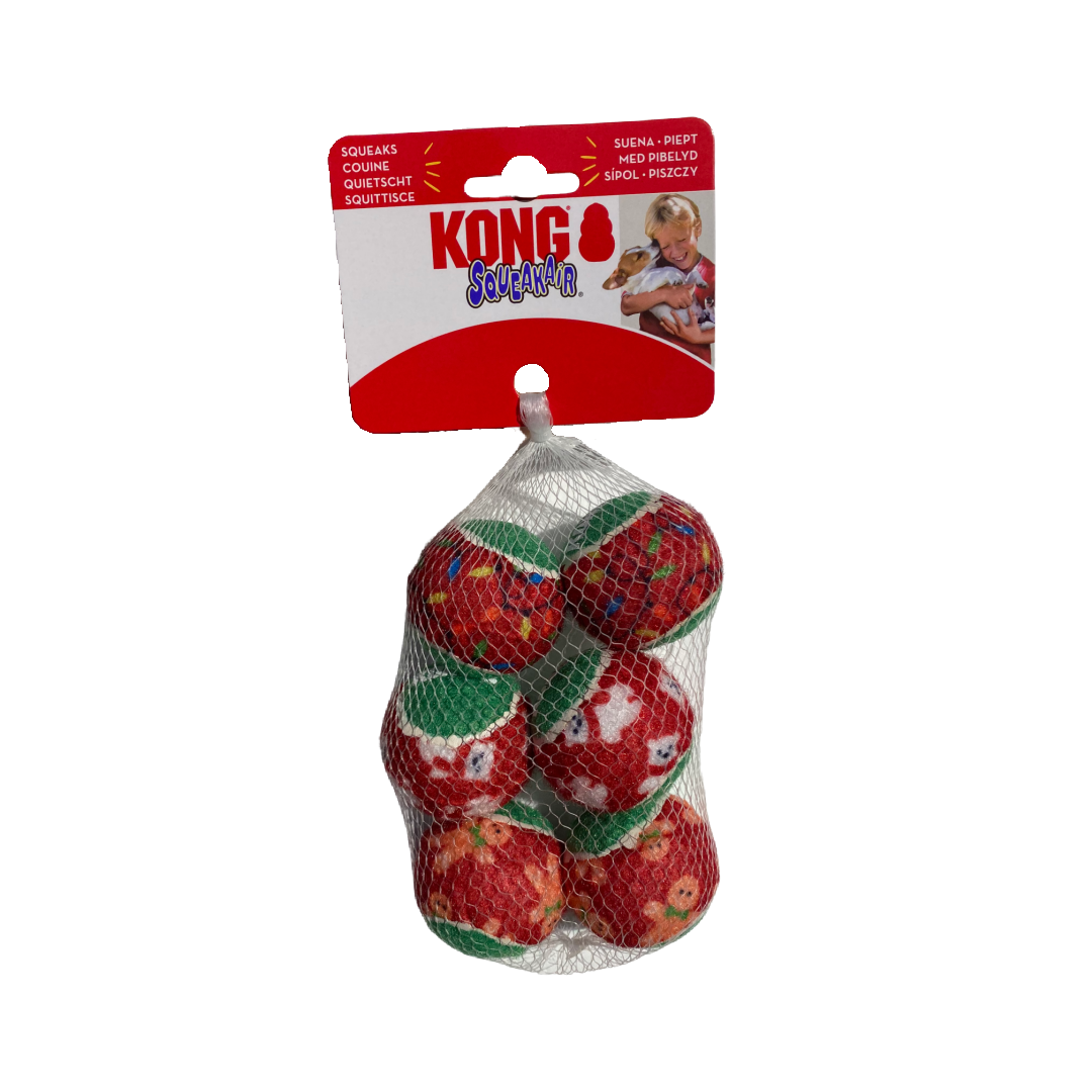 Kong Squakair Balls 6pk - Small