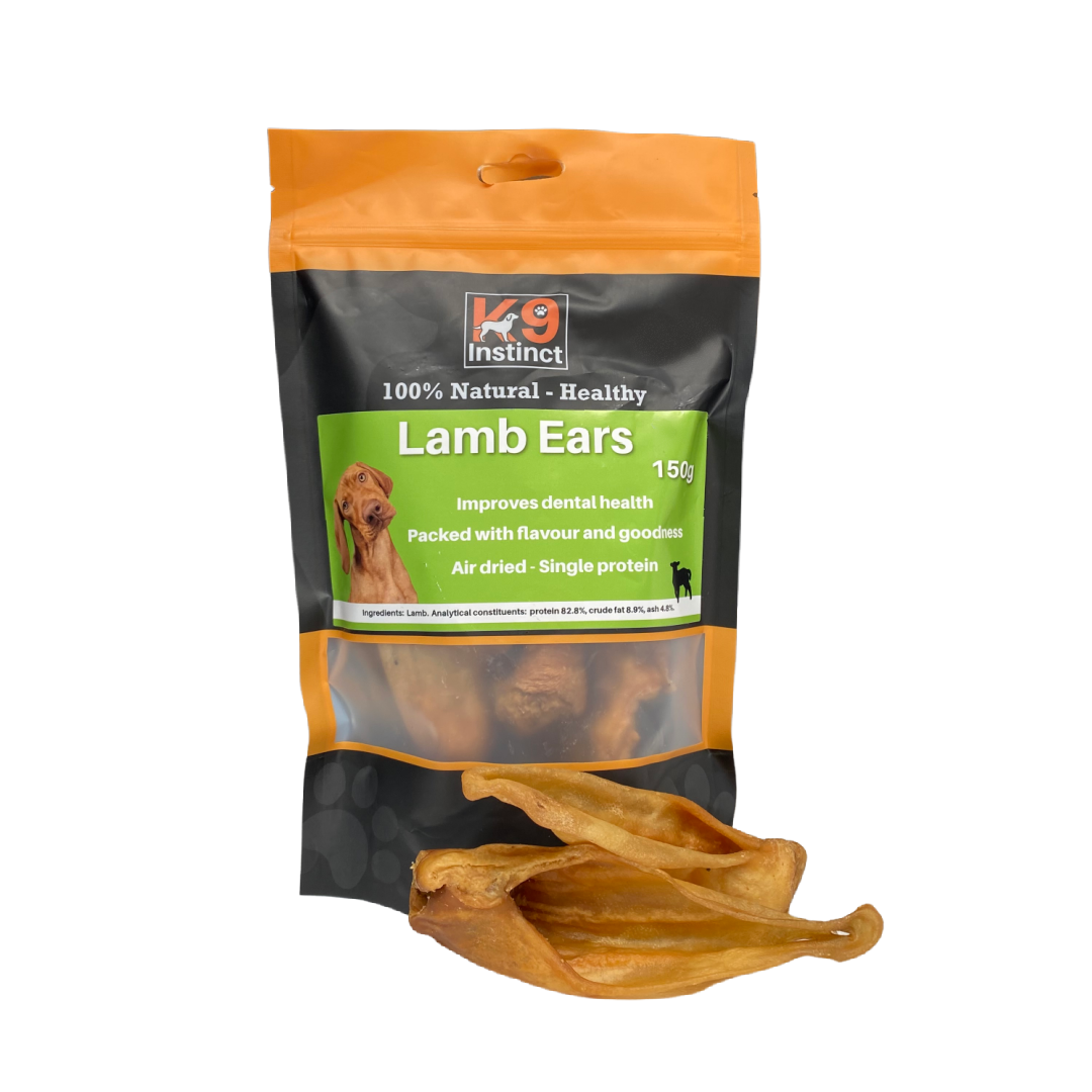 K9 Instinct UK Lamb ears - natural dog chews 