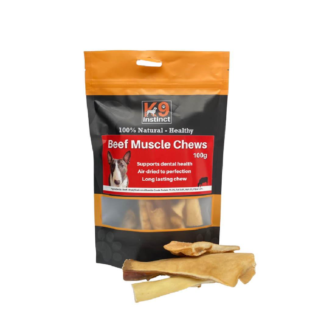 K9 Instinct UK Beef muscle chews - natural dog chew