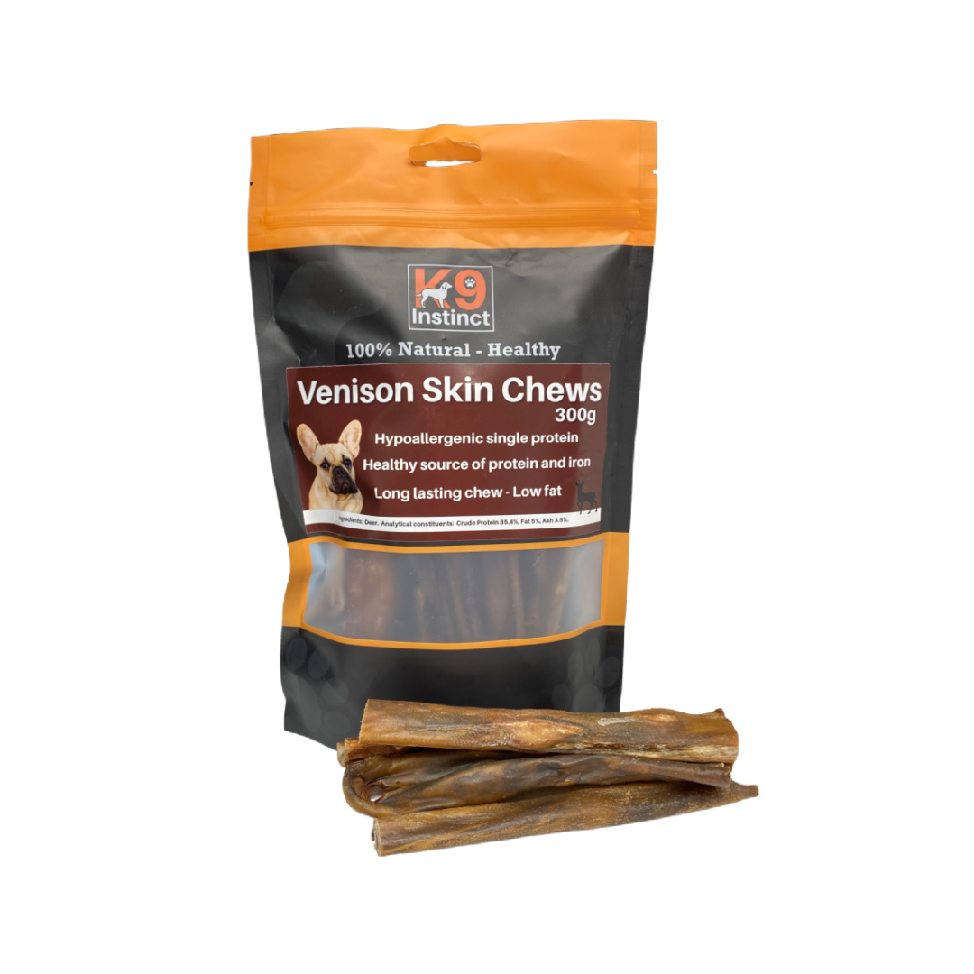 K9 Instinct UK Venison skin chew for dogs - natural dog chews