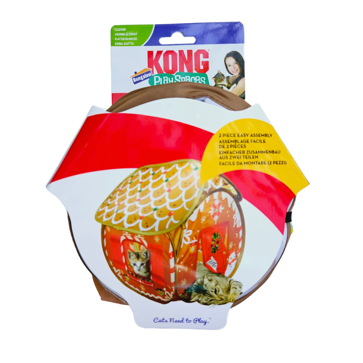 KONG Holiday Play Spaces Bungalow Gingerbread