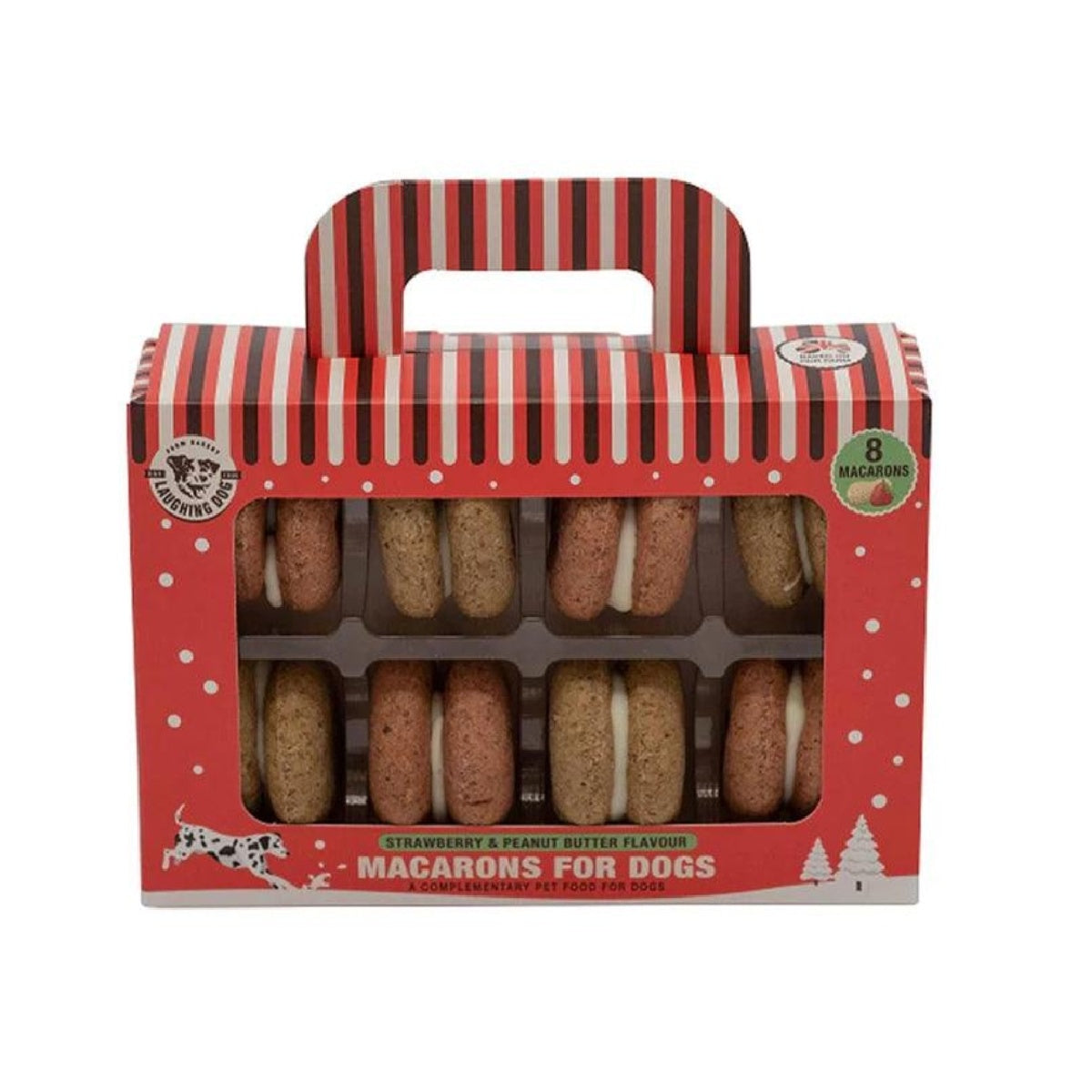 Laughing Dog Macarons Strawberry & Peanut Butter